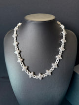 🌟 Floral Elegance Diamond Necklace